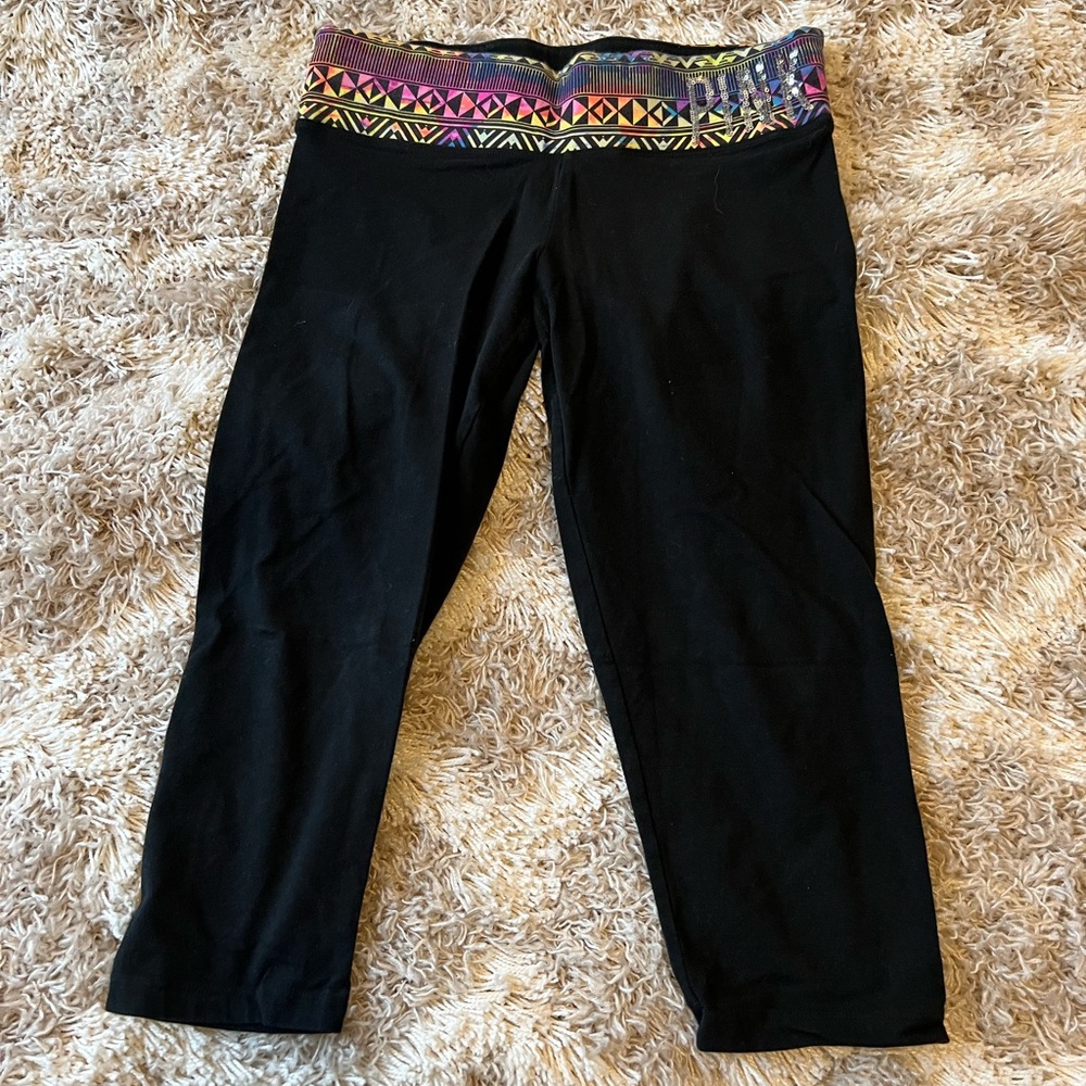 PINK crop leggings
